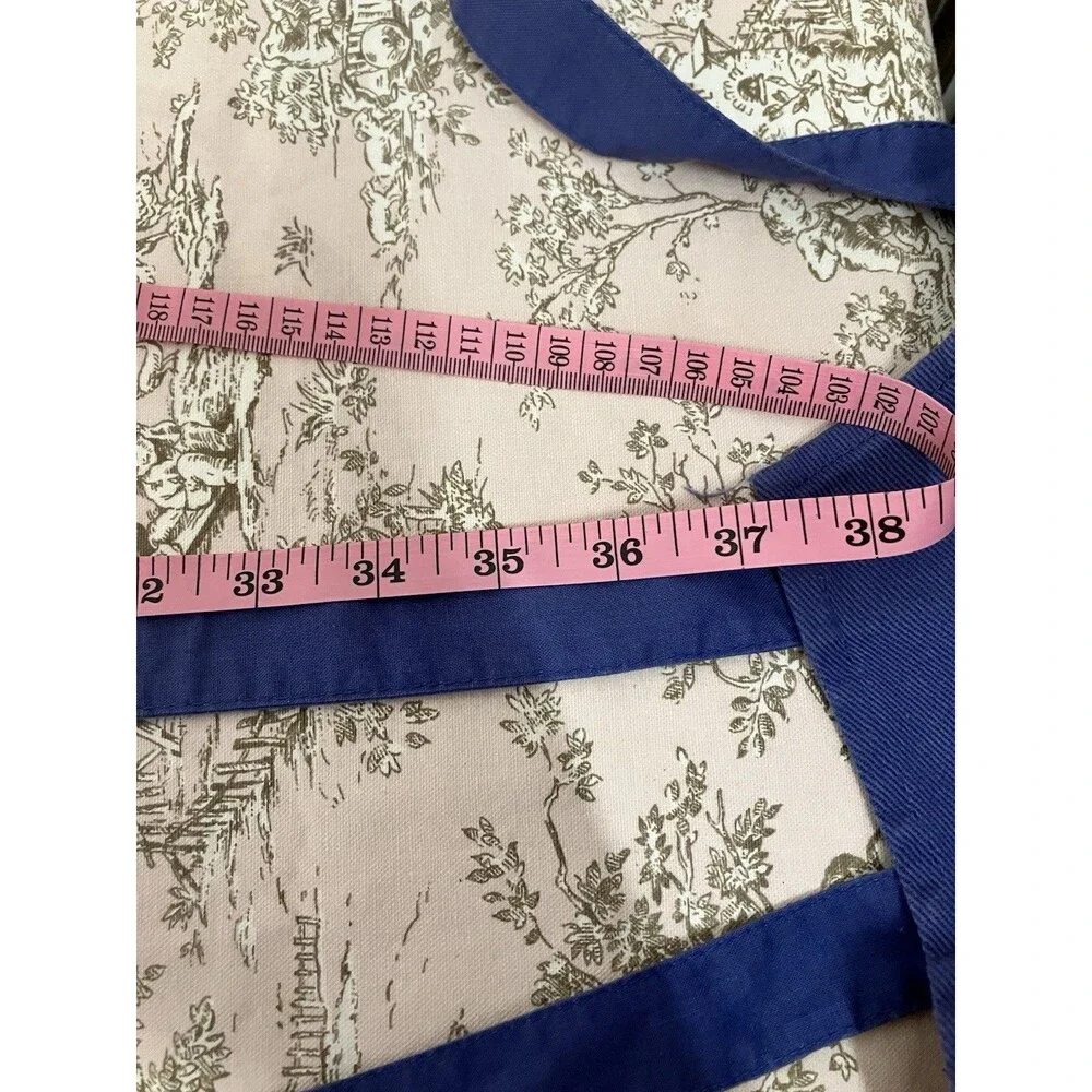 Gardening Apron With Front Pocket 100% Cotton Adjustable Length, Back Ties